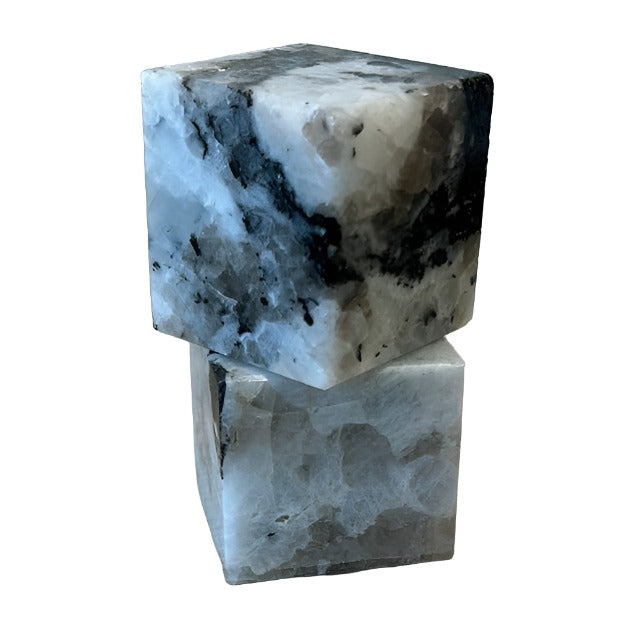 Rainbow Moonstone cube