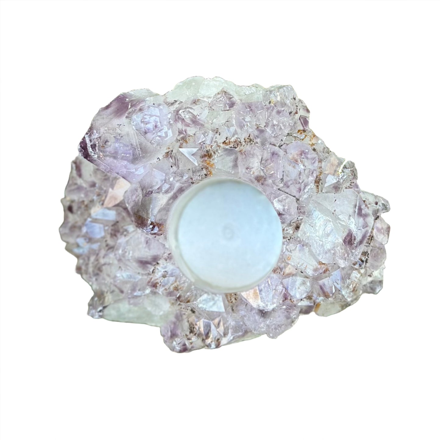 Amethyst Druze Candle Holder