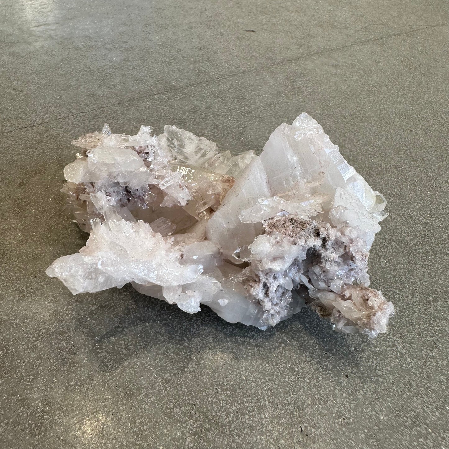 Pink Lemurian Quartz Cluster 139g