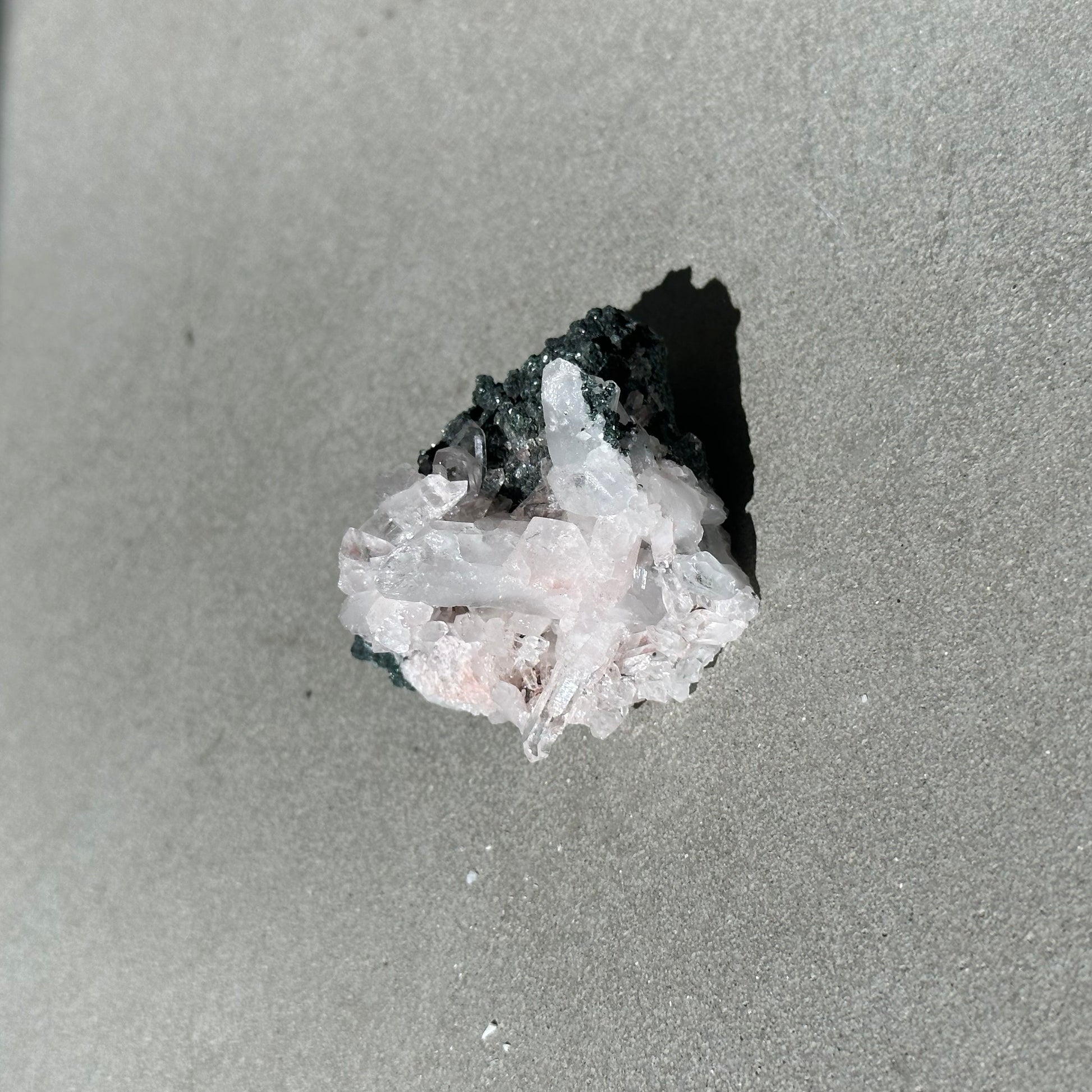 Pink Lemurian Quartz Cluster 169g