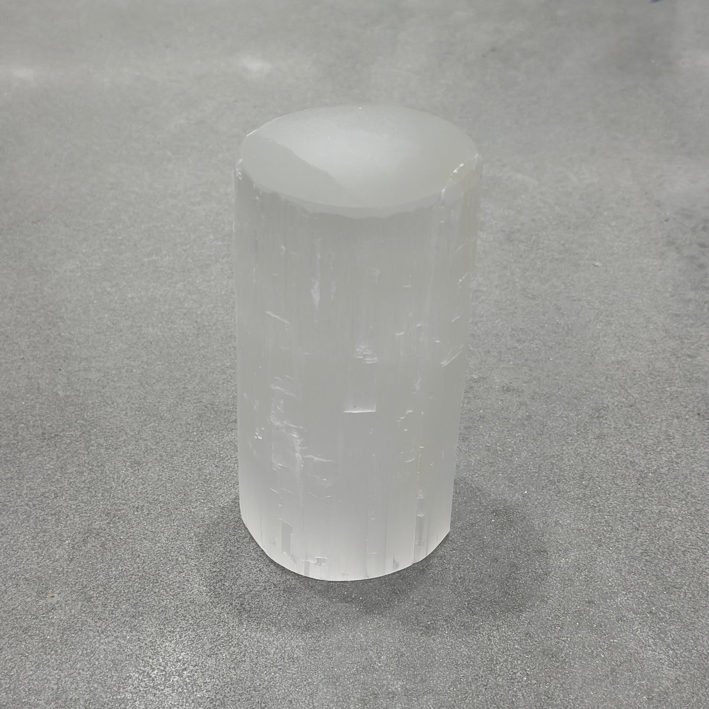 Selenite Round Lamp 15CM