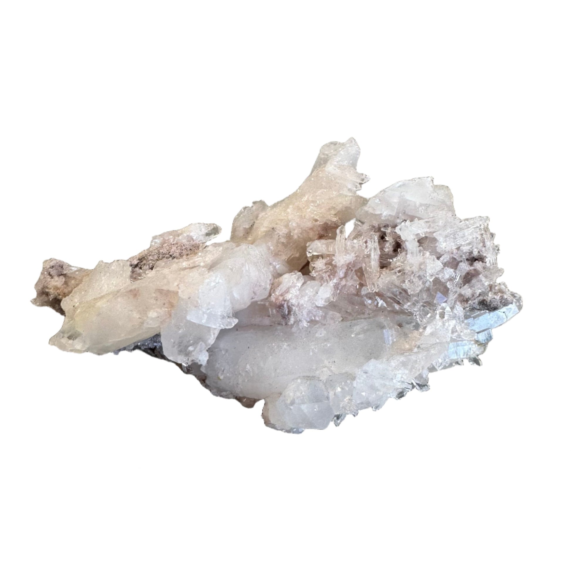 Pink Lemurian Quartz Cluster 139g