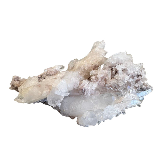 Pink Lemurian Quartz Cluster 139g