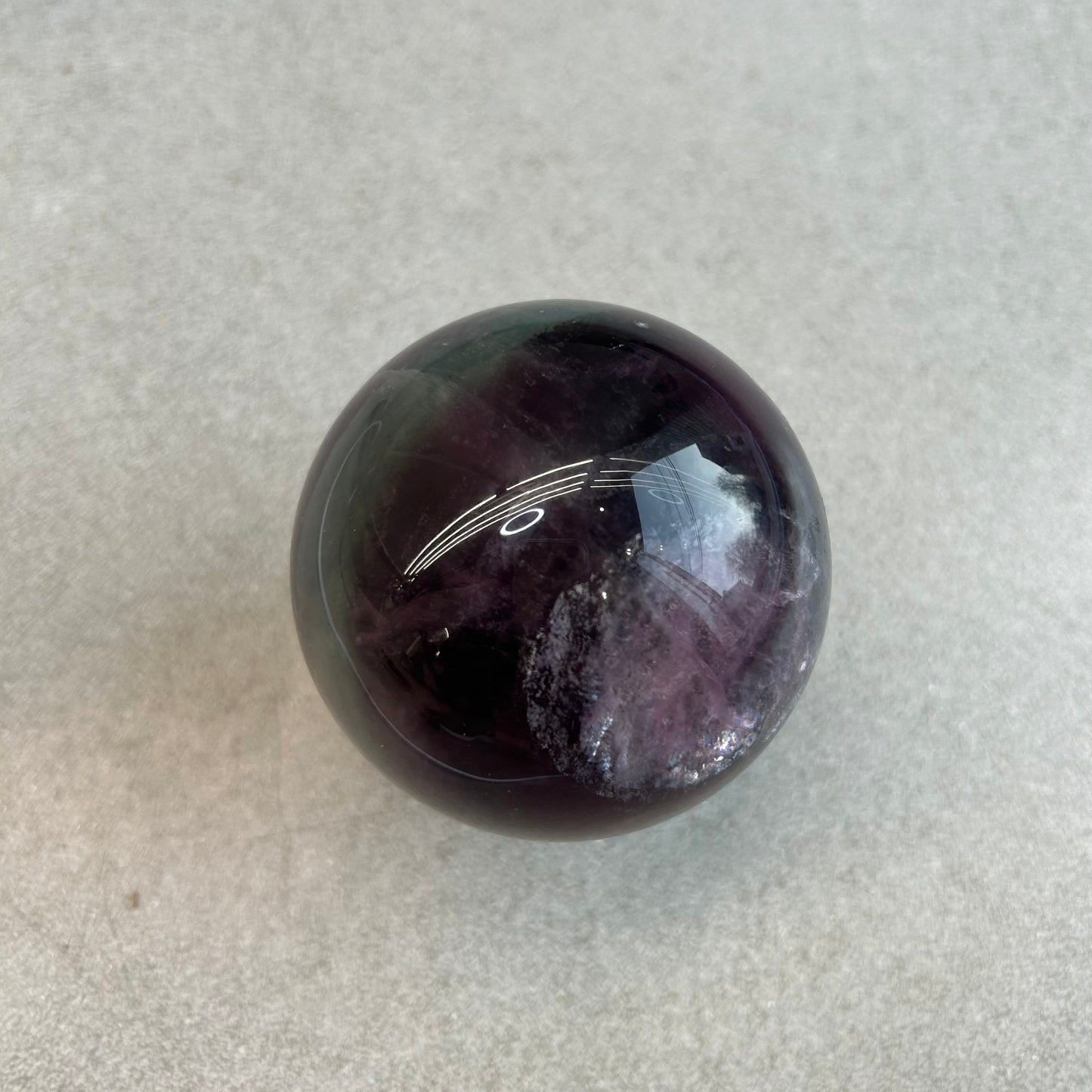 Watermelon Fluorite Sphere 551g