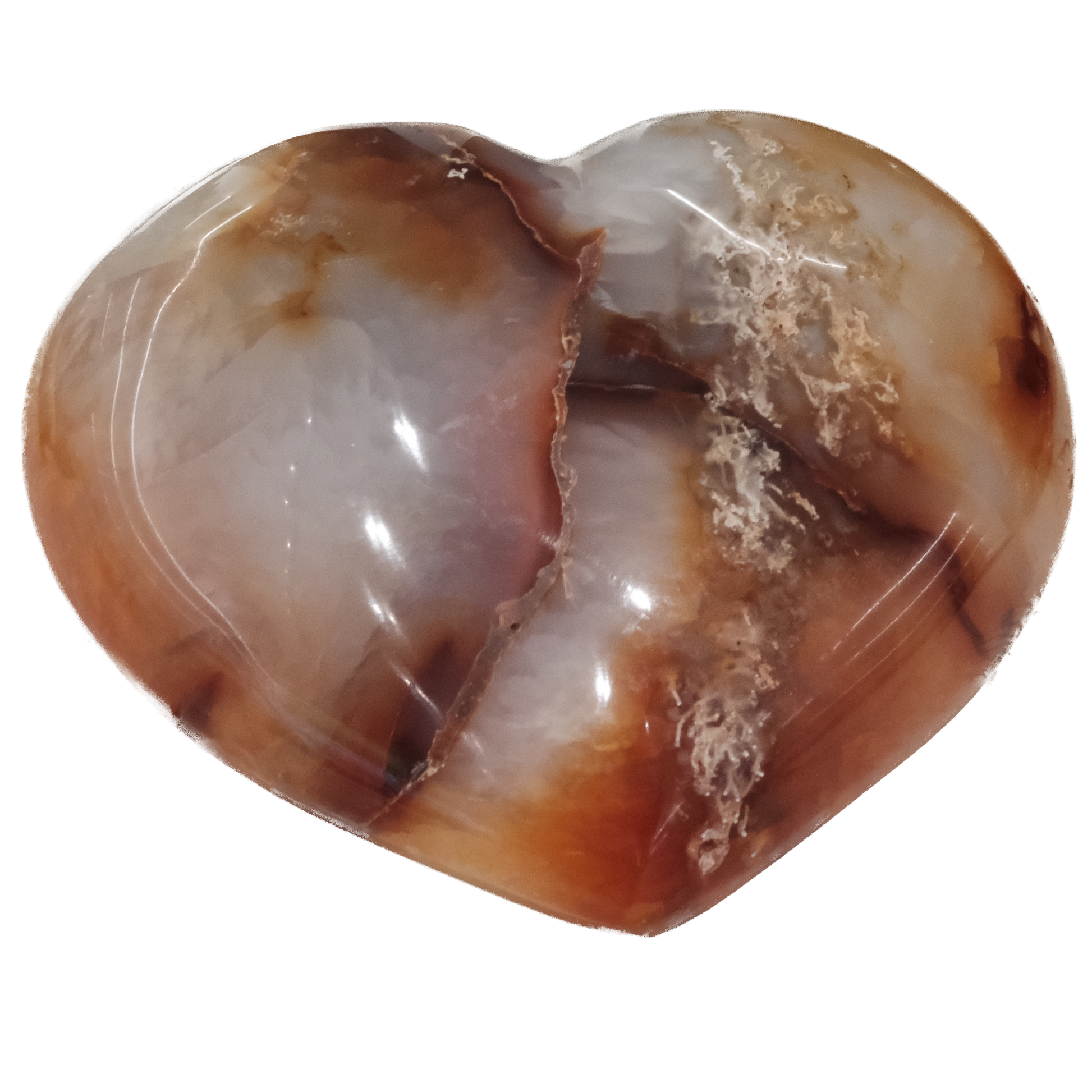 Carnelian heart shaped stone, 990g, promotes vitality, creativity, and healing, ideal for motivation and emotional wellness.