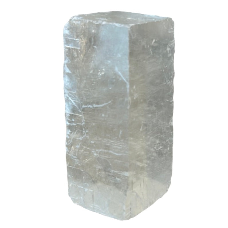 Raw Optical Calcite Iceland Spar crystal, 72g, known for healing and spiritual clarity.