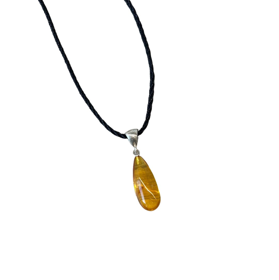 Amber Pendant Necklace