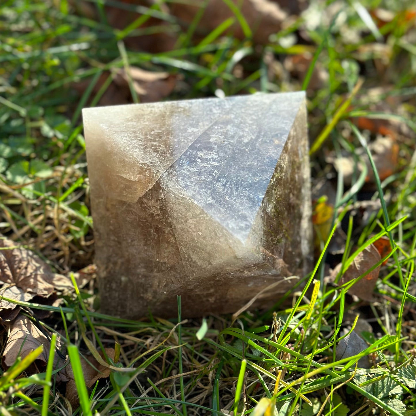Smoky Quartz Geometric Form 1205g