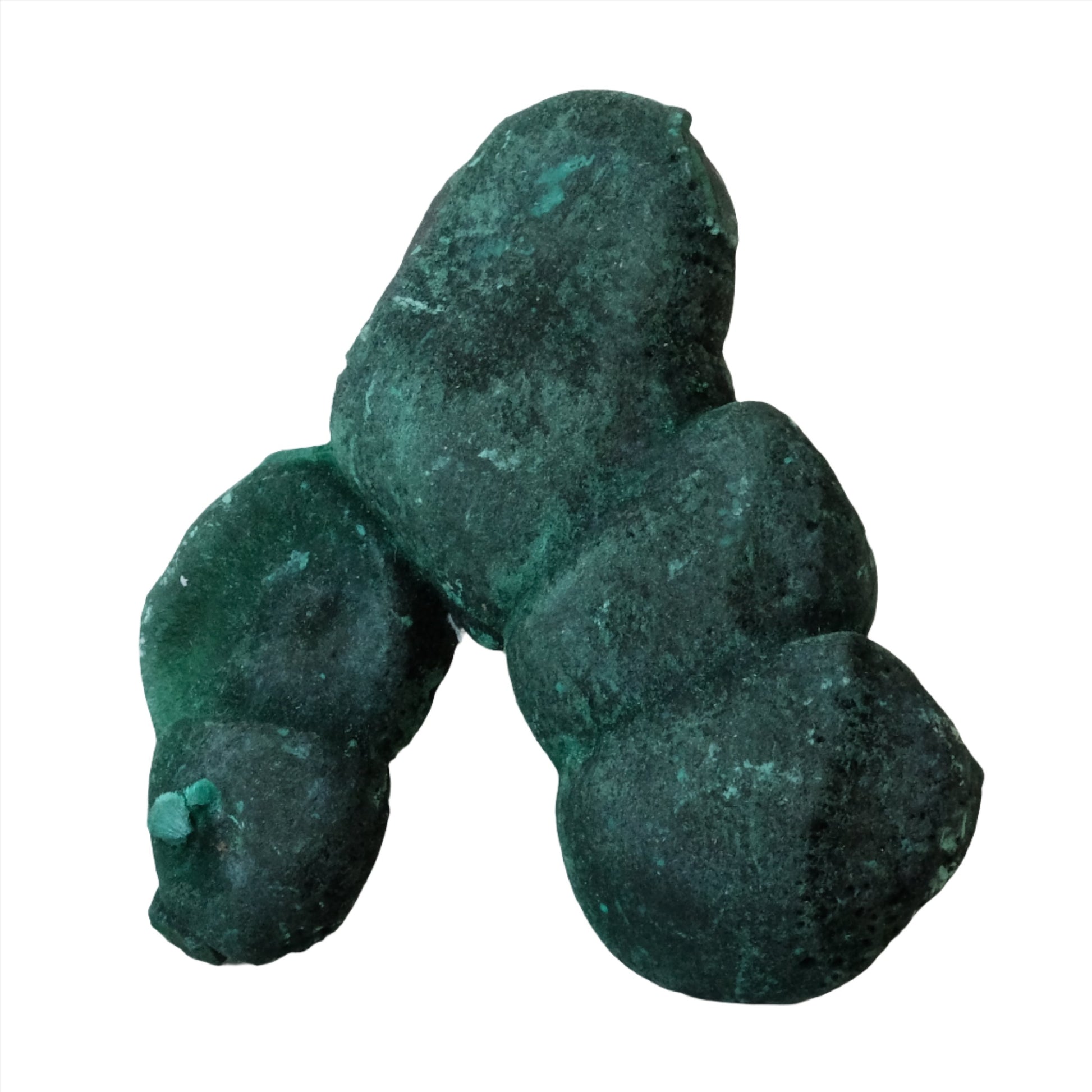 Raw malachite gemstone in natural form, vibrant green, 91g, known for its healing properties and detoxifying benefits.