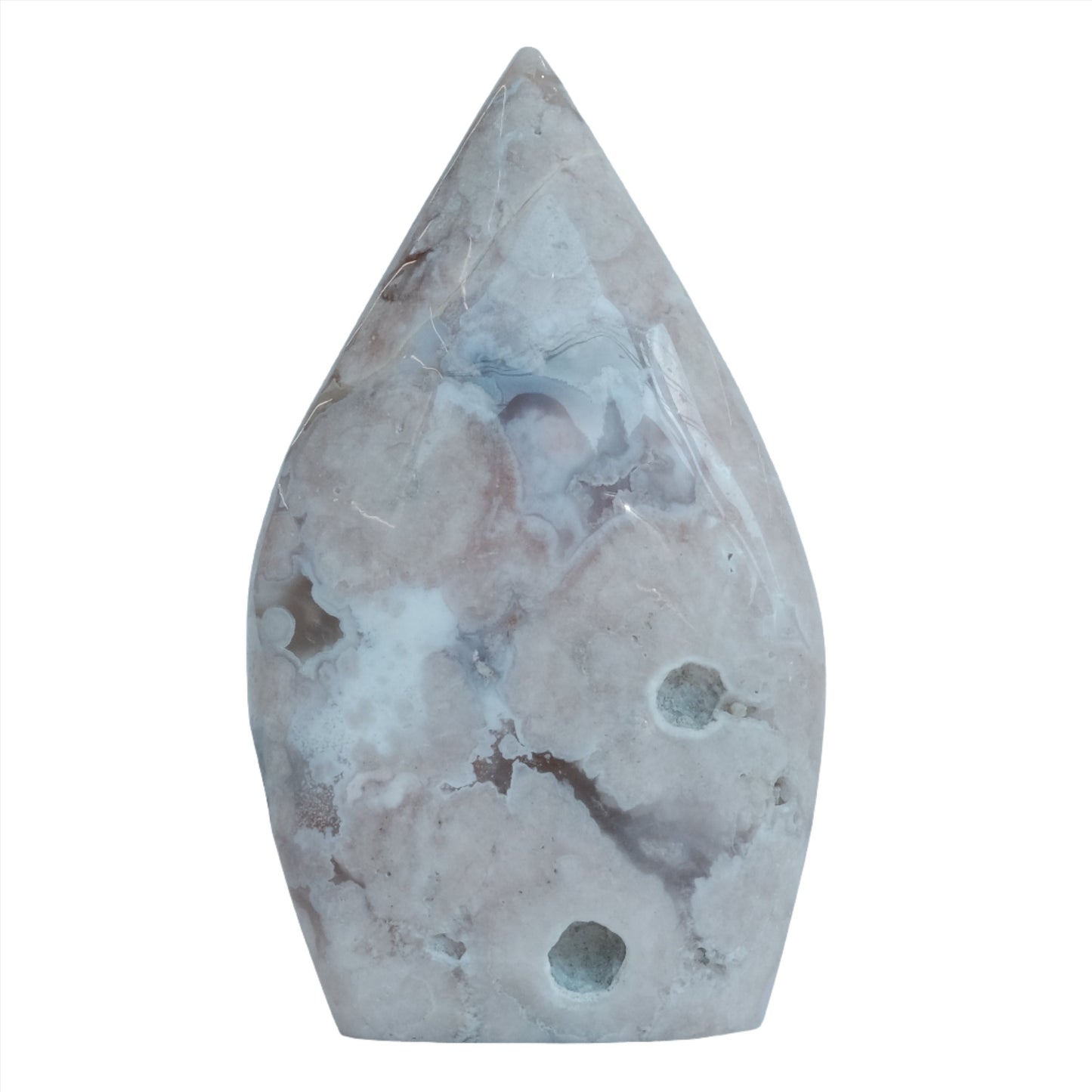 Pink Amethyst Flower Agate Flame