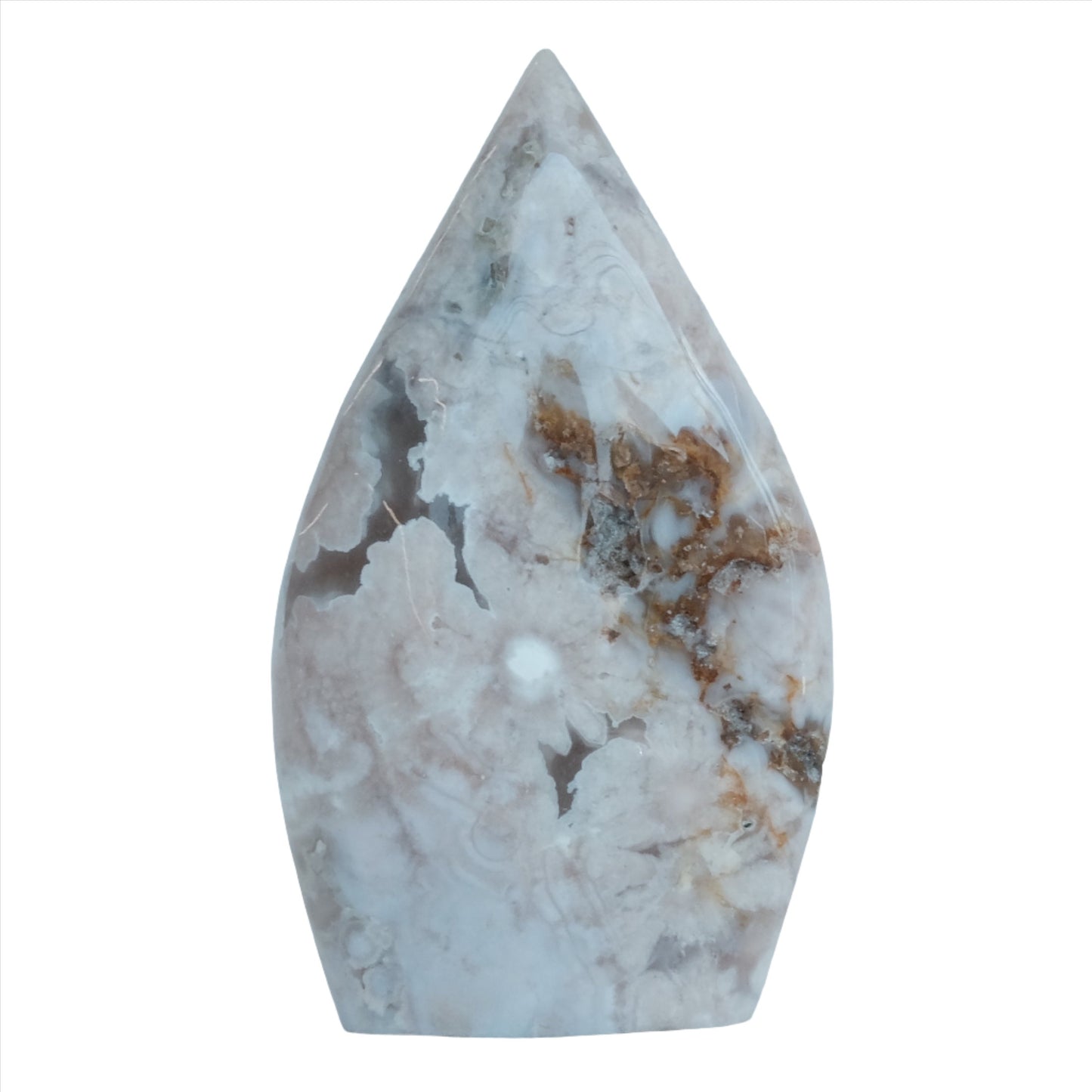 Pink Amethyst Flower Agate Flame