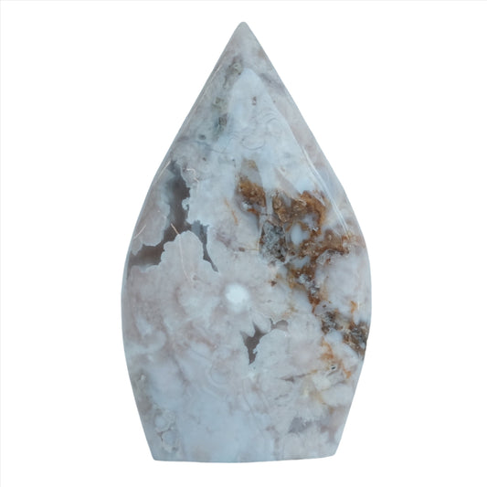 Pink Amethyst Flower Agate Flame