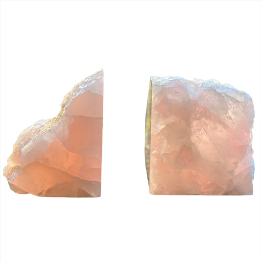 Rose Quartz Bookends