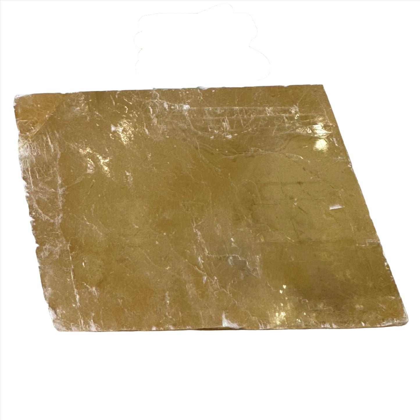 Raw Optical Calcite Iceland Spar crystal, 236g, known for healing, creativity, and spiritual connection.