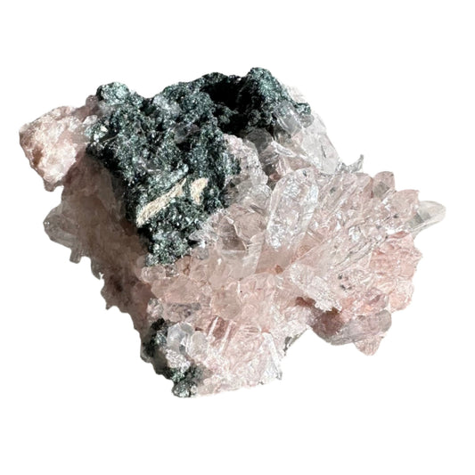 Pink Lemurian Quartz Cluster 323g