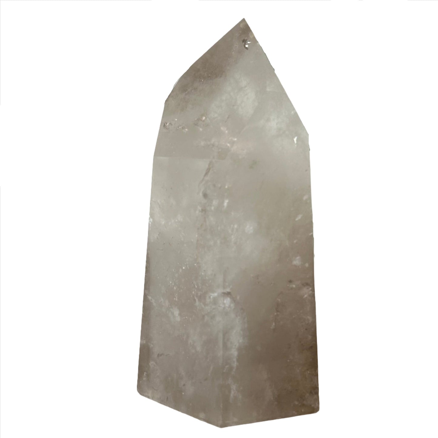 Smoky Quartz tower crystal, 1594g, grounding stone for neutralizing negative energies and promoting overall well-being.