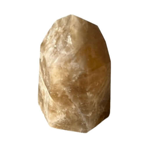 Citrine tower crystal, 2.84oz, known for energizing life and attracting wealth and success.