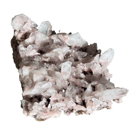 Pink Lemurian Quartz Cluster with Rutile 2.3kg