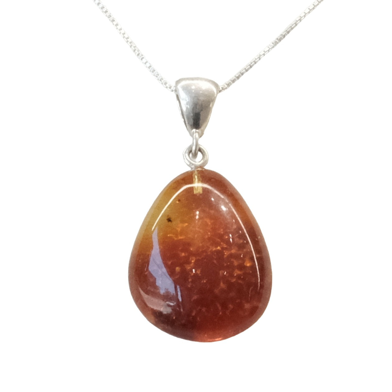 Amber Pendant Necklace