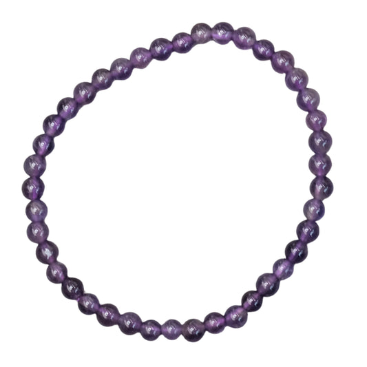 Amethyst Children Size Bracelet 4mm - Spiritual Insight, Inner Calm & Deep Healing