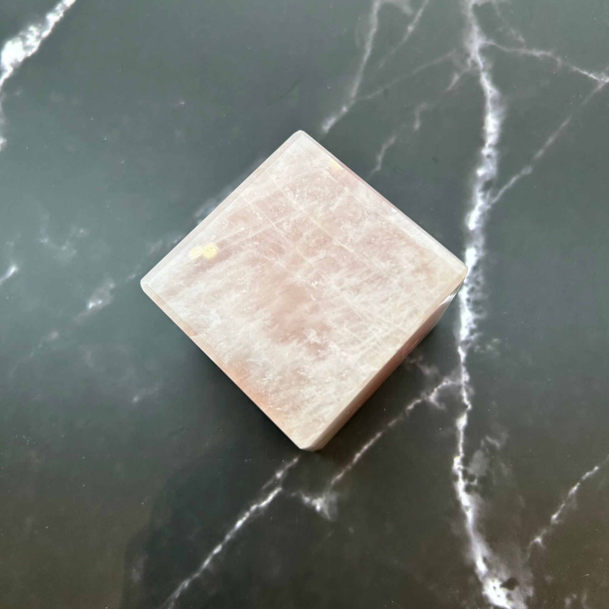 Rose Quartz Cube 368g