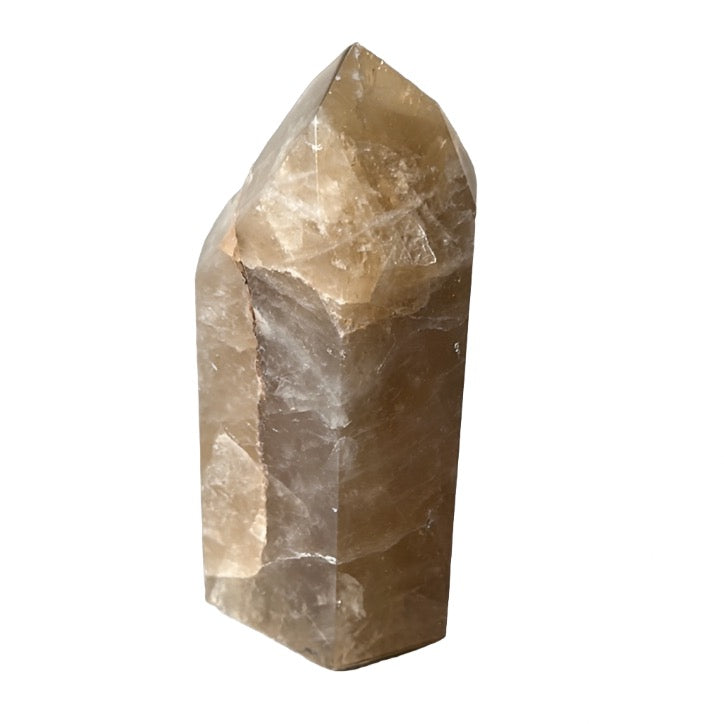 Citrine Tower crystal, 8.25 oz, known for energizing life and attracting wealth and success.