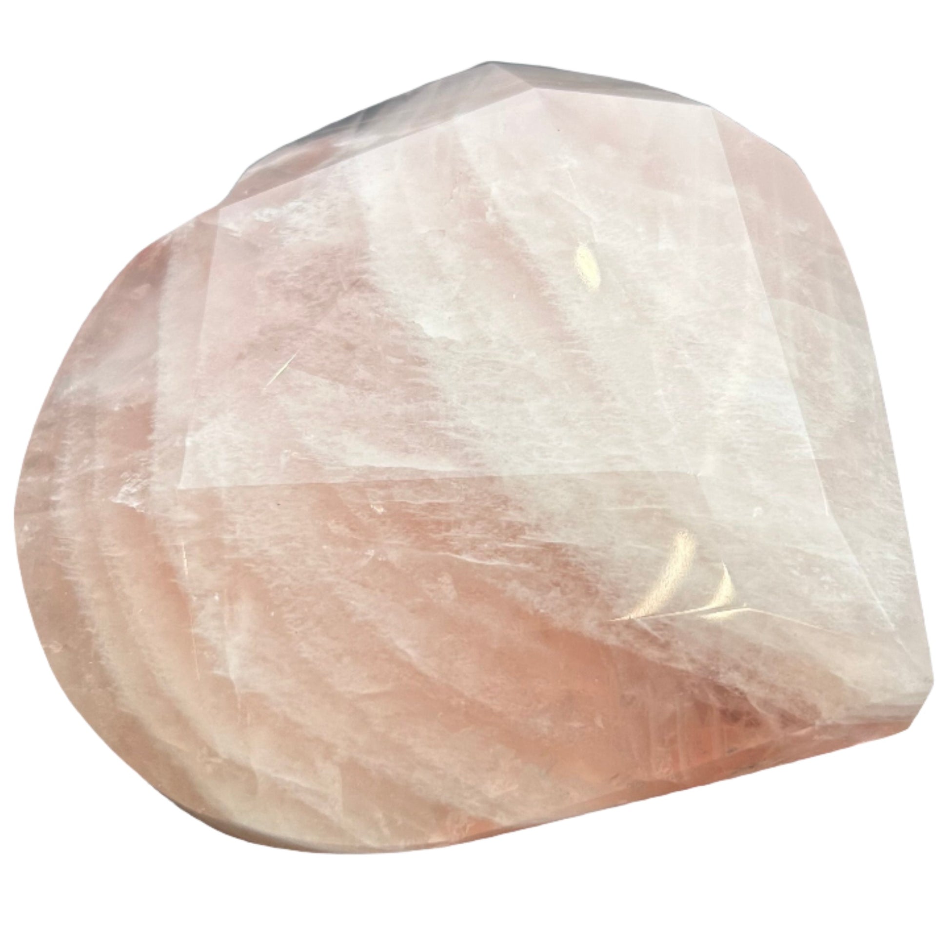 Rose Quartz Faceted Heart 477g