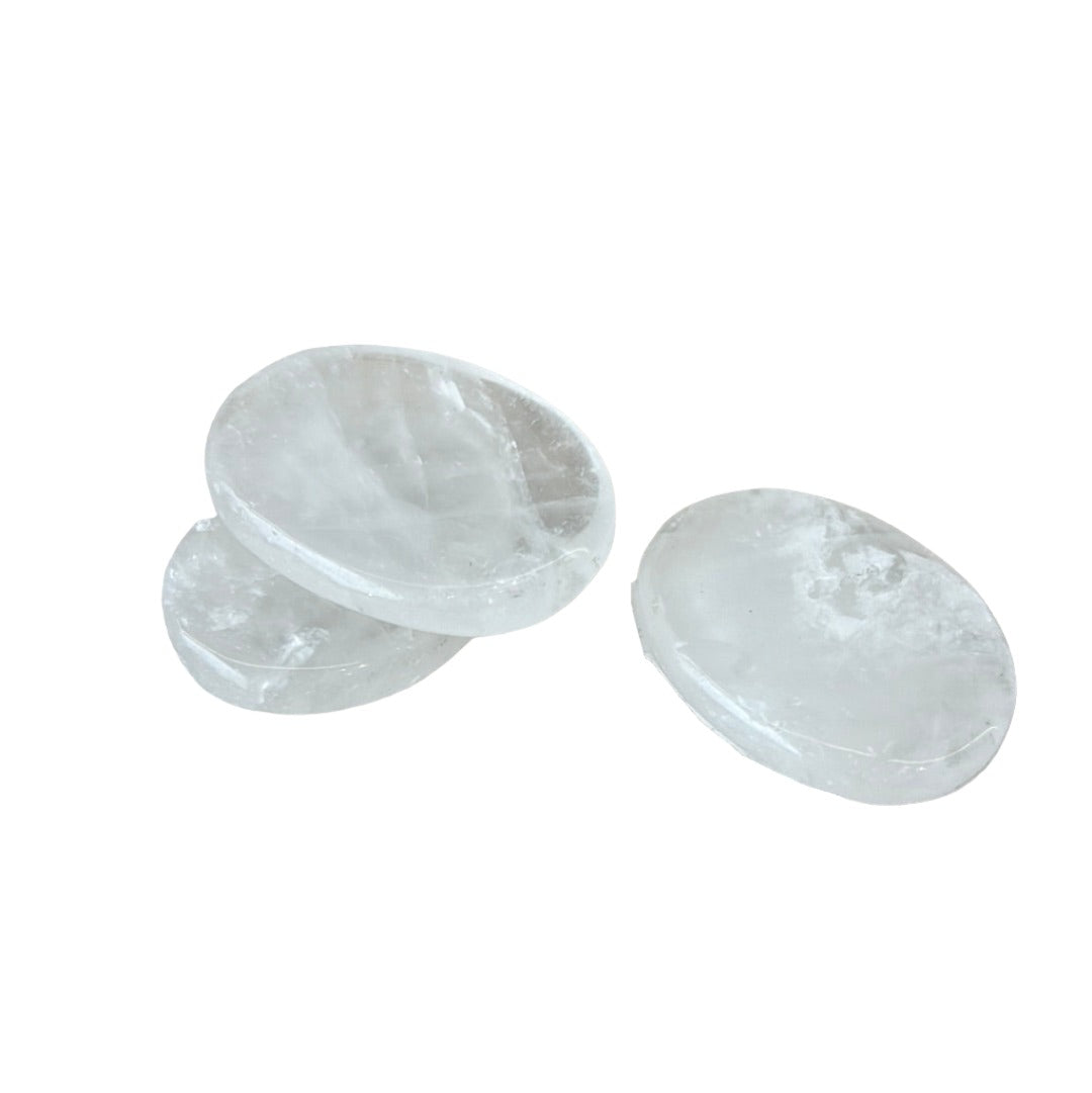 Clear Quartz Worry Stone