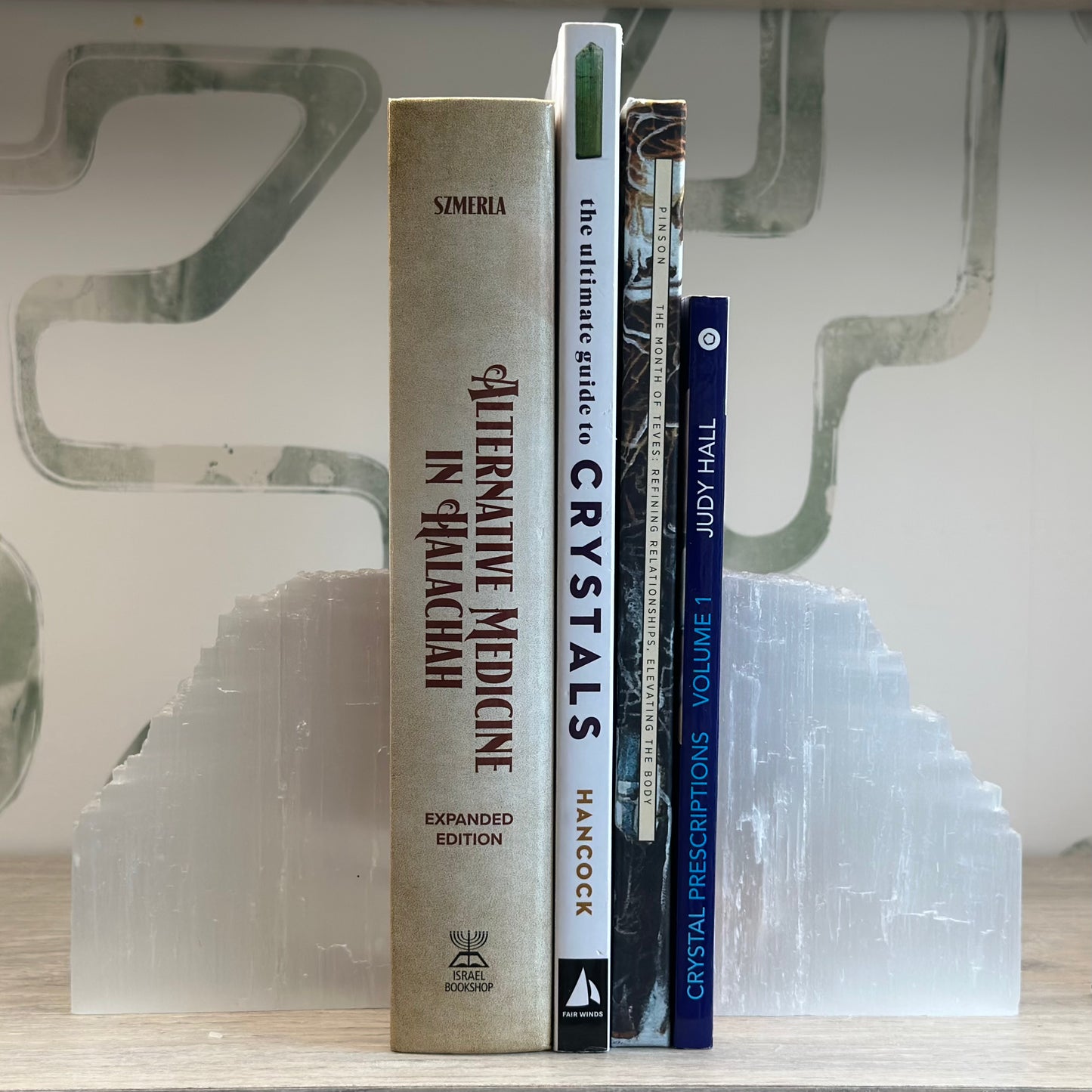 Selenite Bookends 17CM