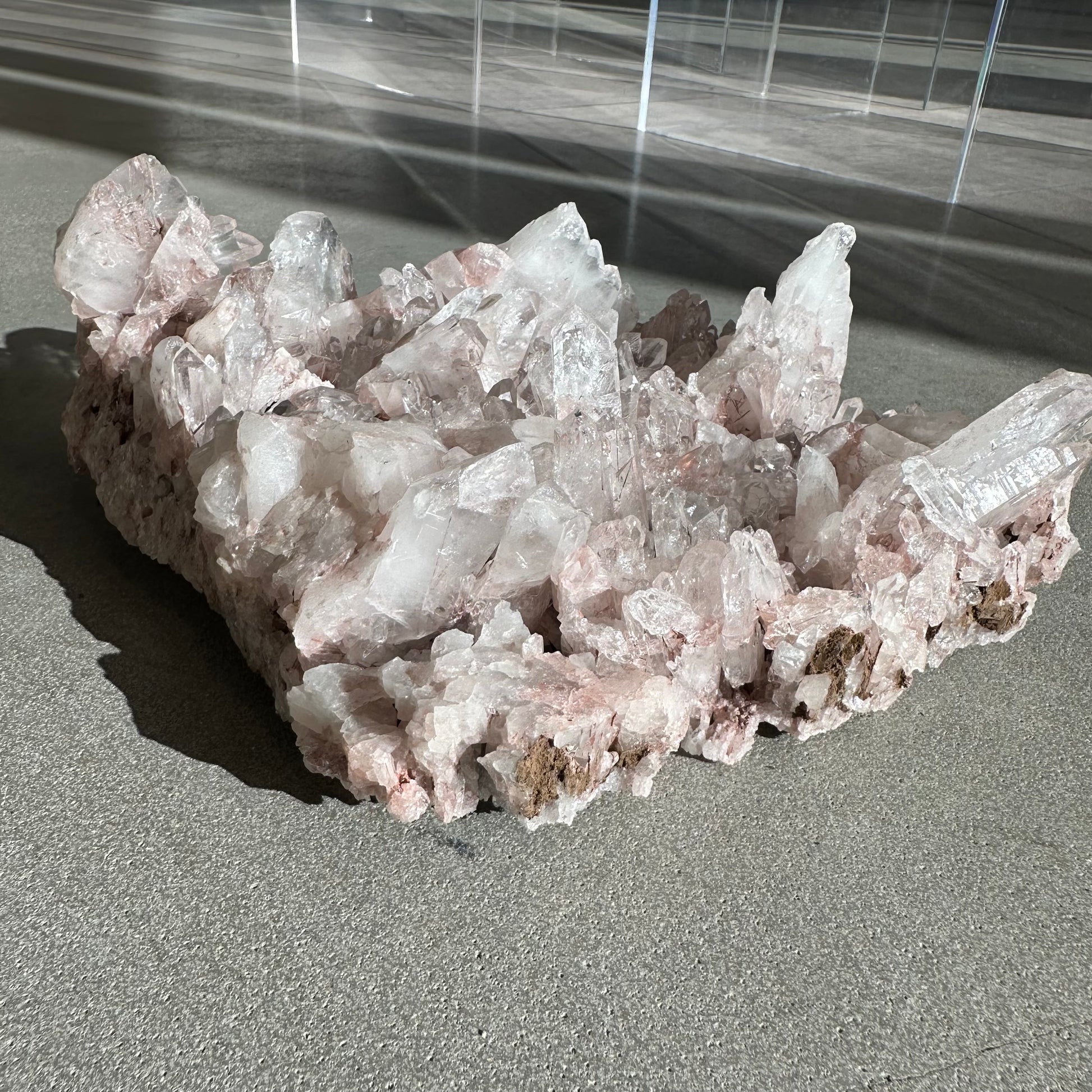 Pink Lemurian Quartz Cluster with Rutile 2.3kg