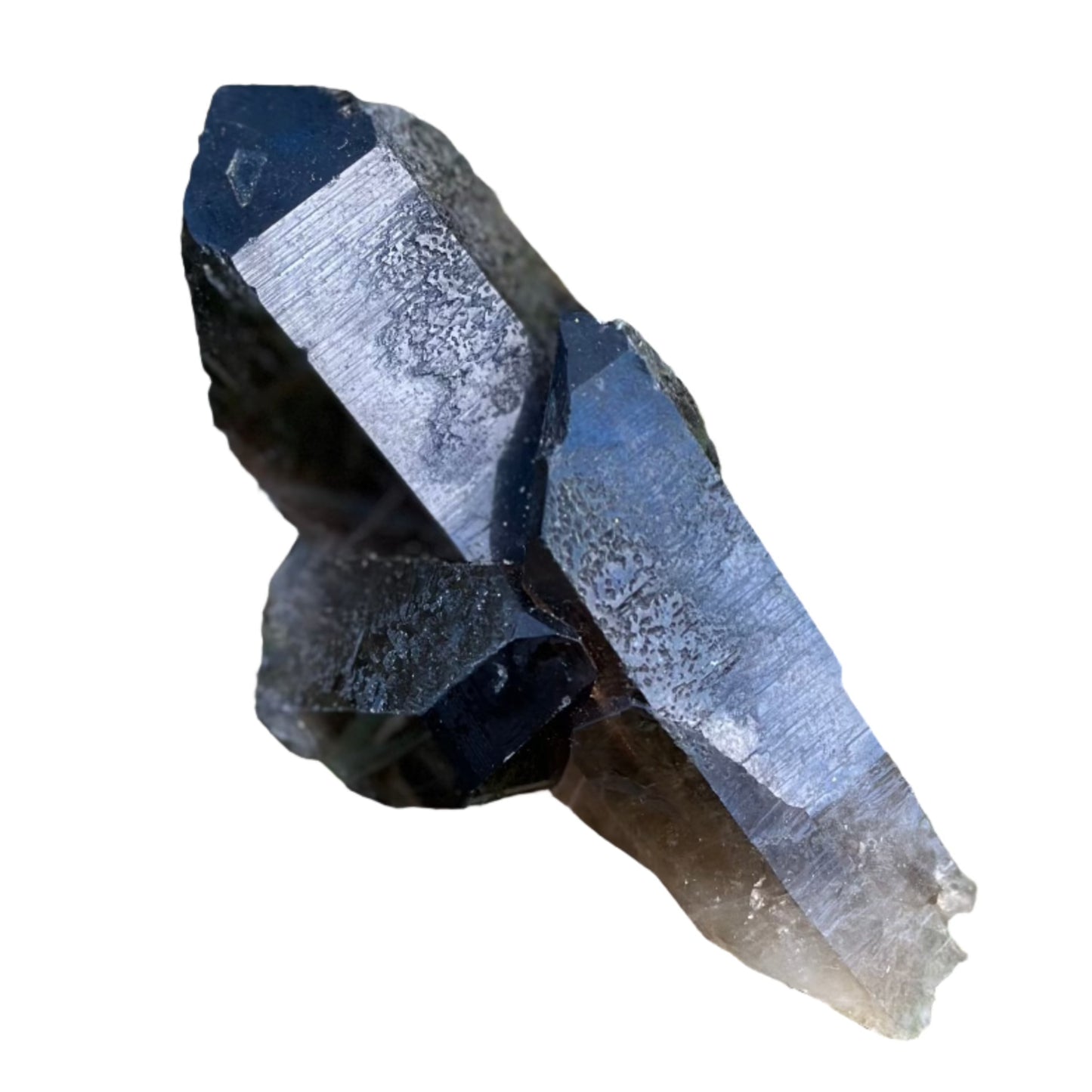 Smoky Quartz Point Cluster