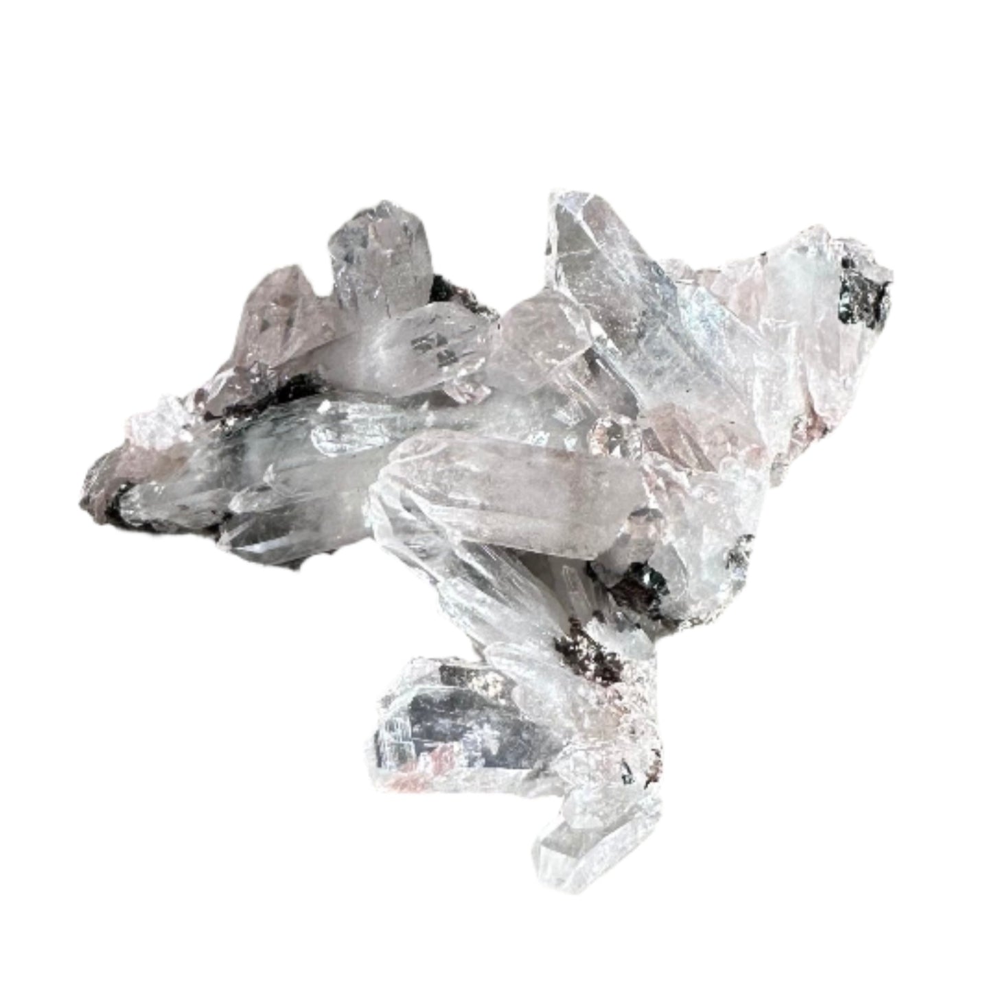 Pink Lemurian Quartz Cluster 56g