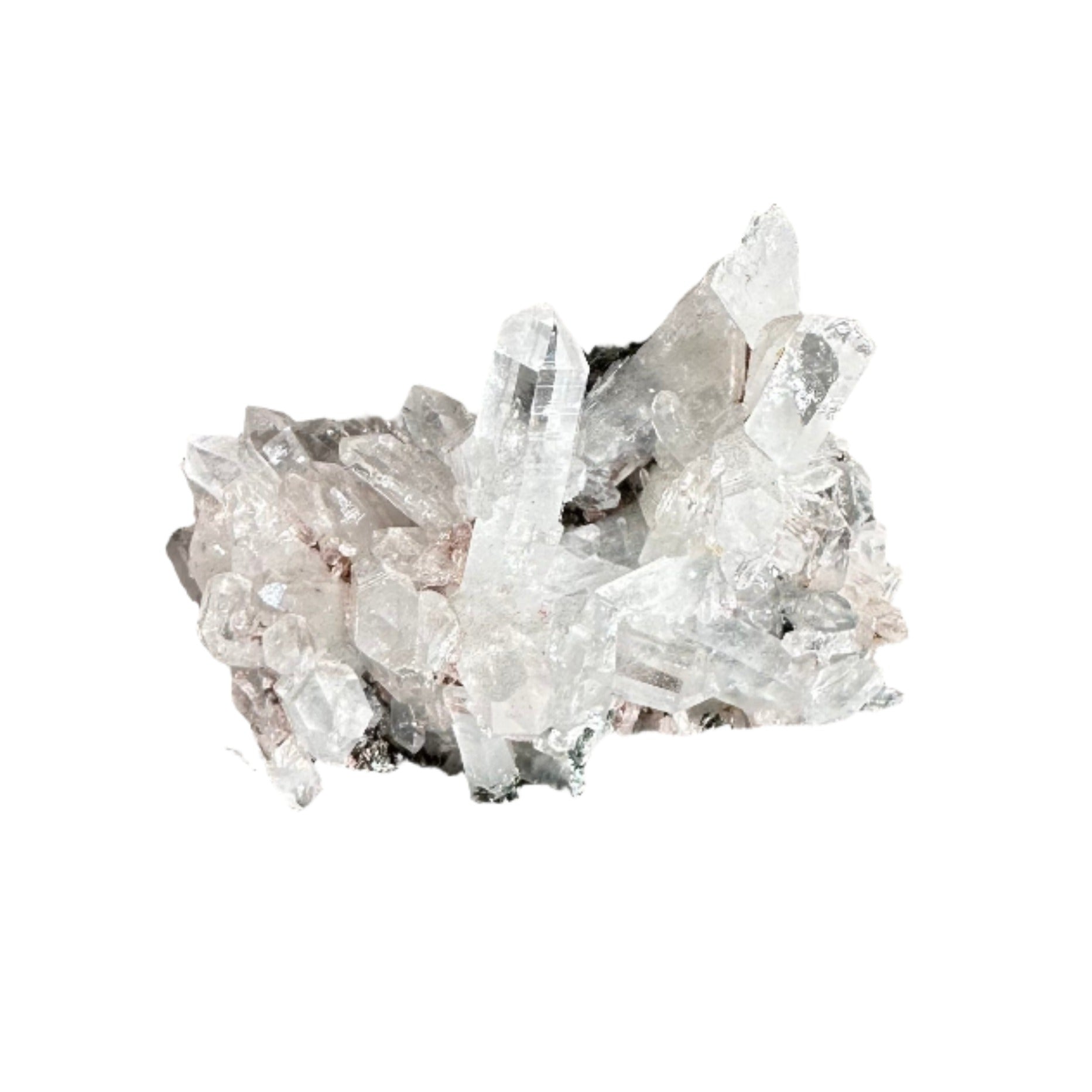 Pink Lemurian Quartz Cluster 62g