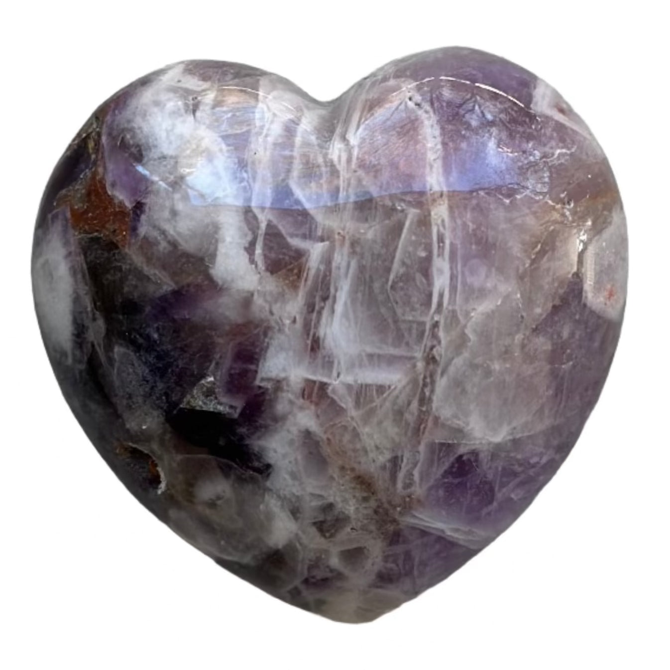 Chevron Amethyst Heart
