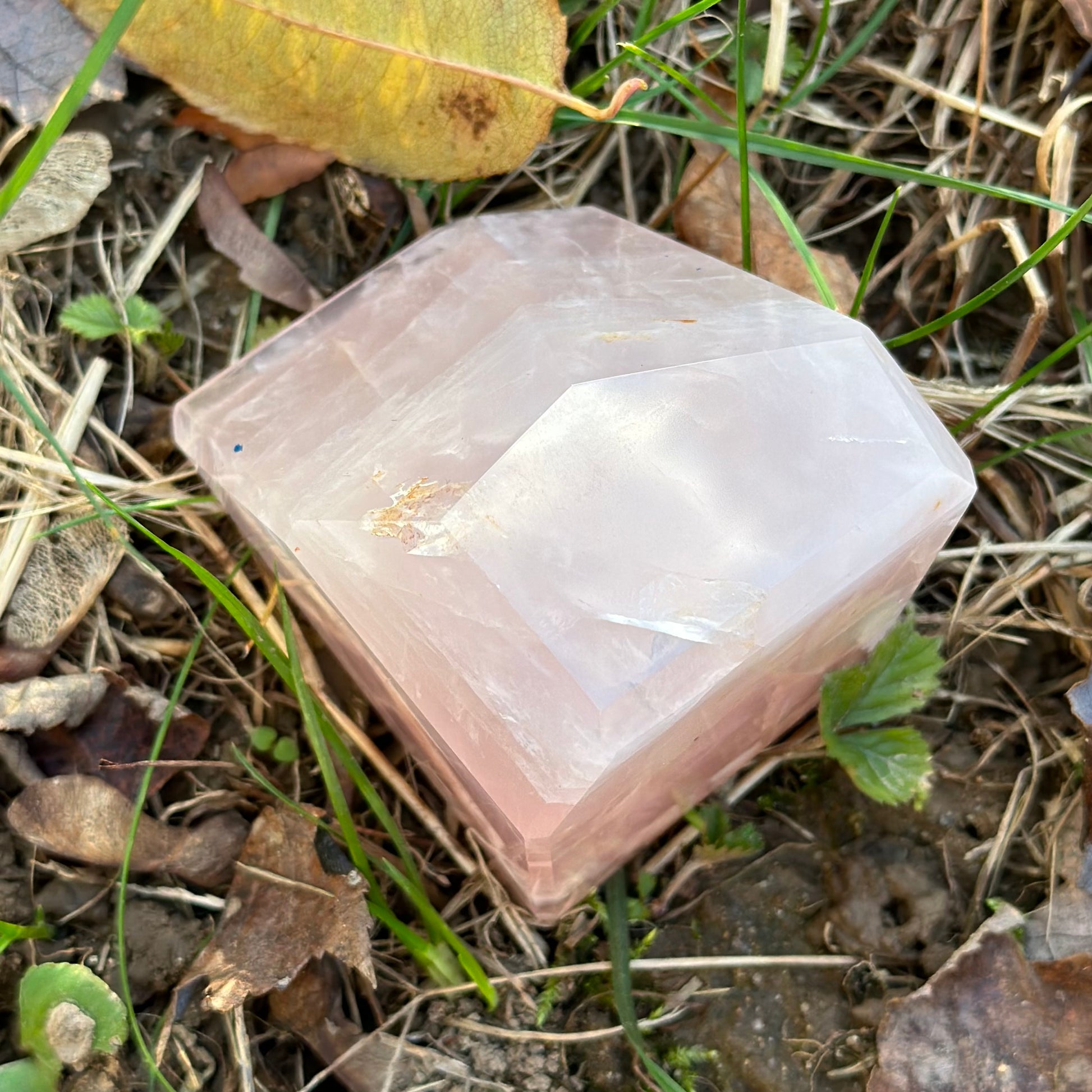 Rose Quartz Geometric Free Form 308g