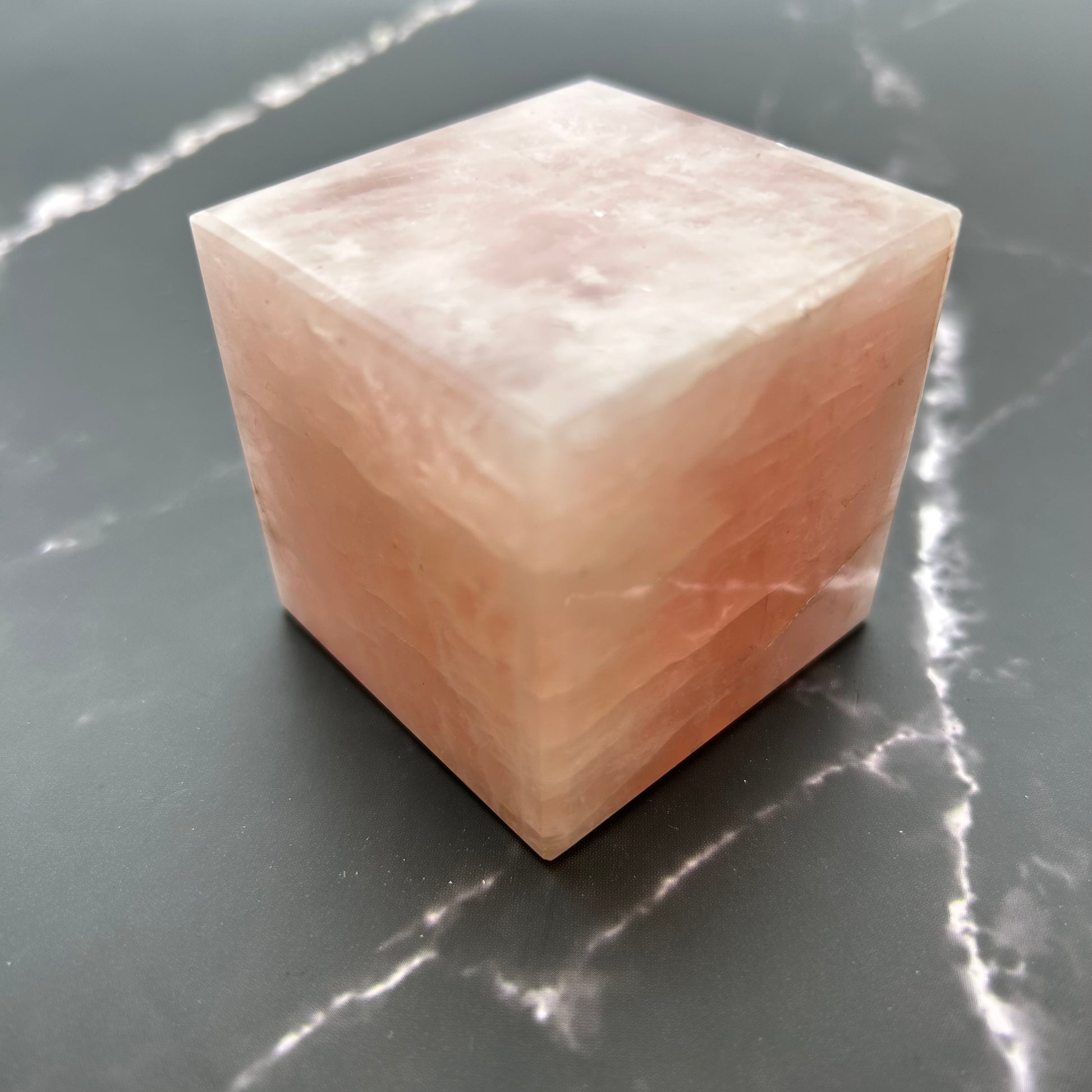 Rose Quartz Cube 368g