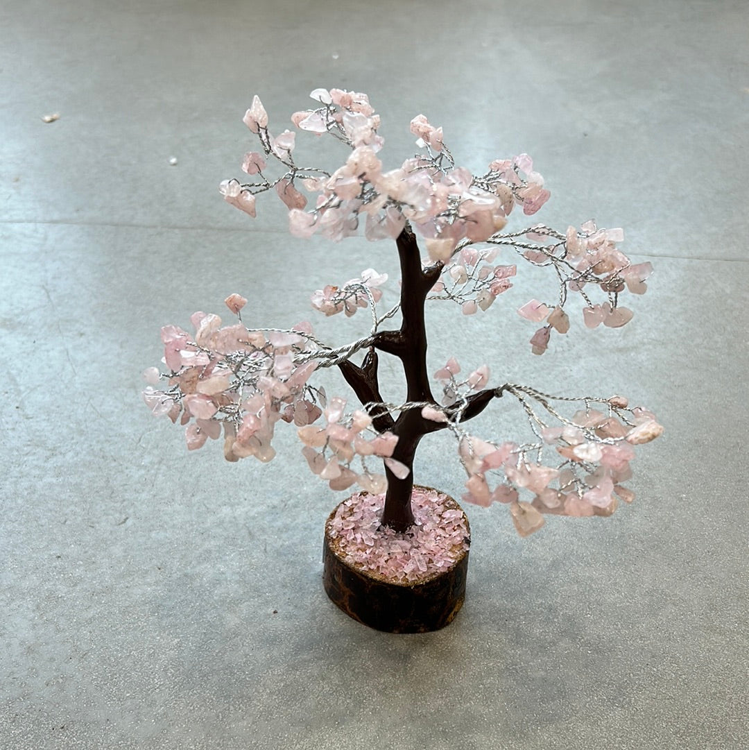 Rose Quartz Gem Tree 10" 300 Beads
