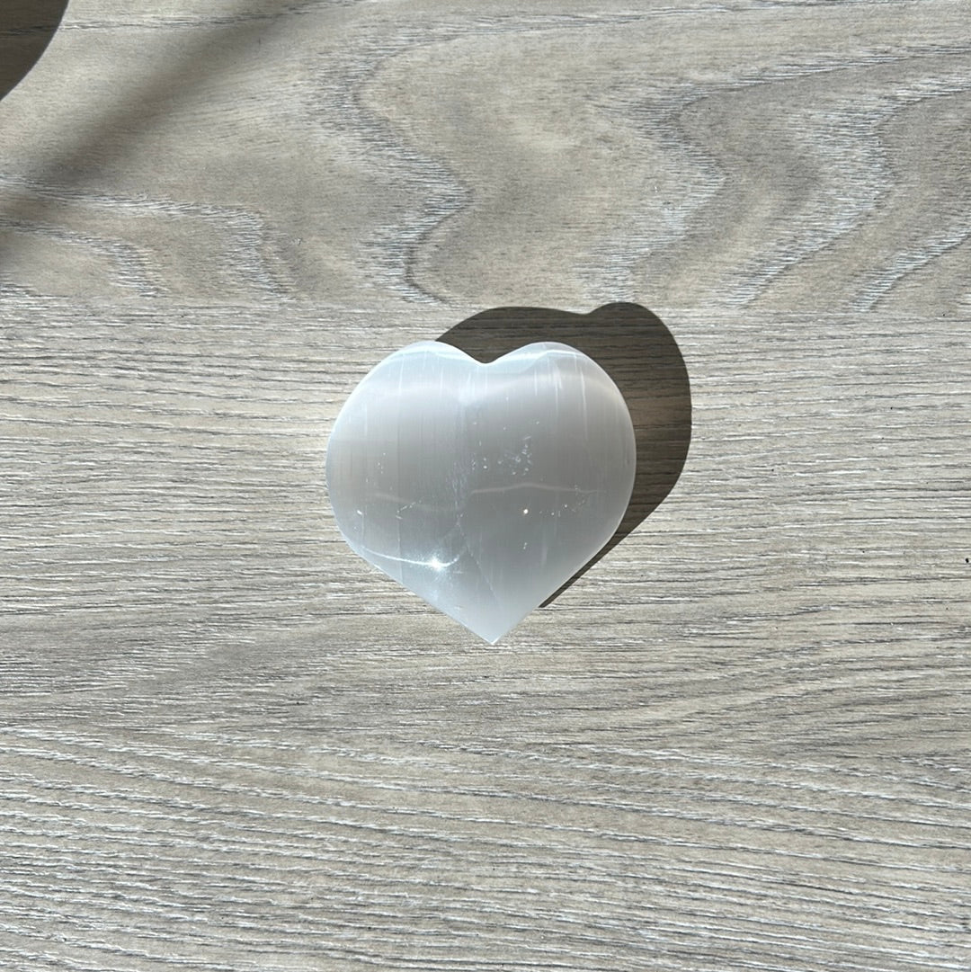 Selenite Heart 6CM