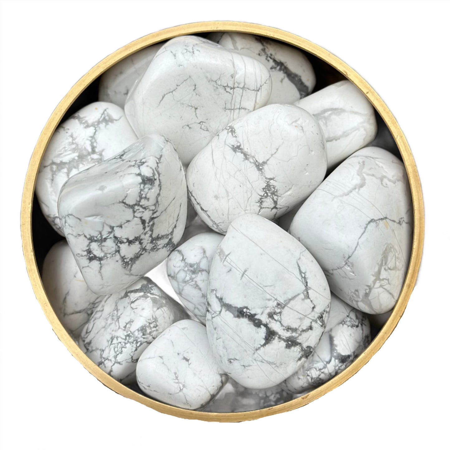 Howlite Tumbled Stone 30-45MM