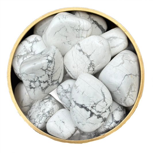 Howlite Tumbled Stone 30-45MM