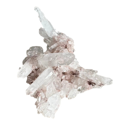Pink Lemurian Quartz Cluster 156g