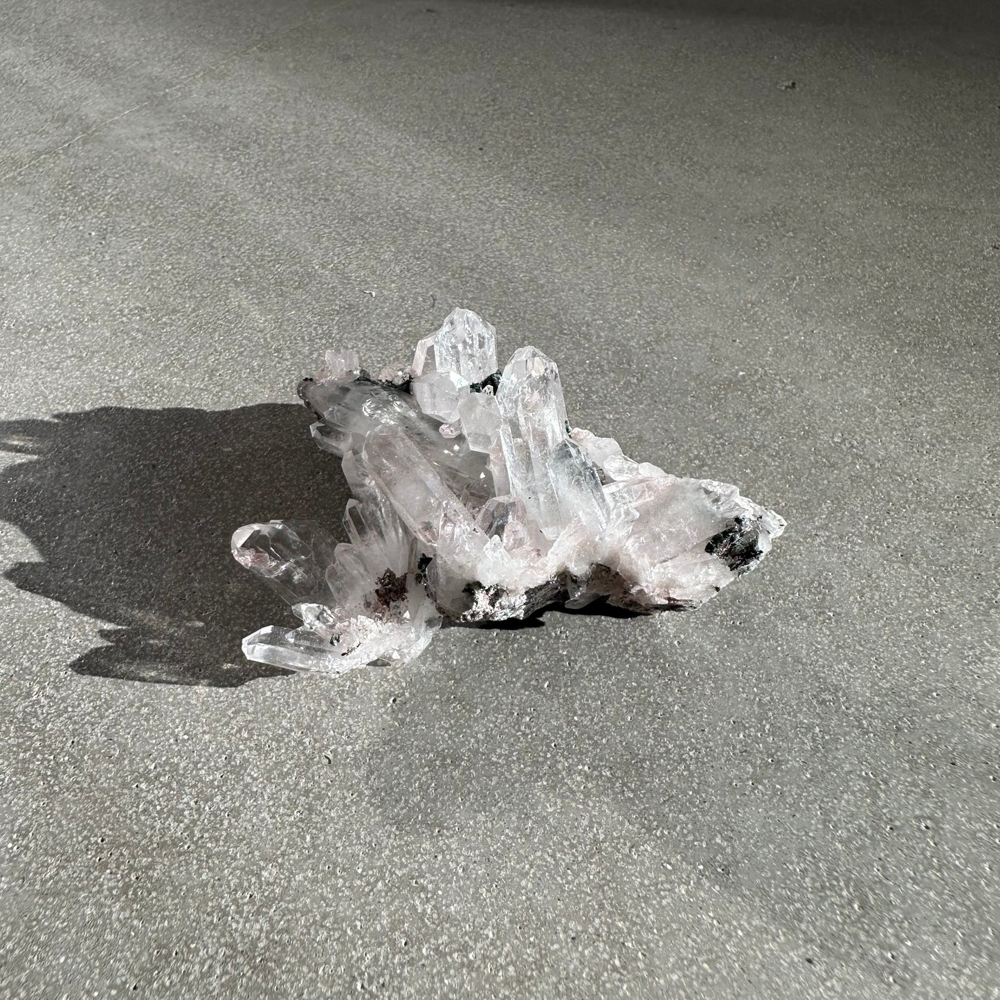 Pink Lemurian Quartz Cluster 56g