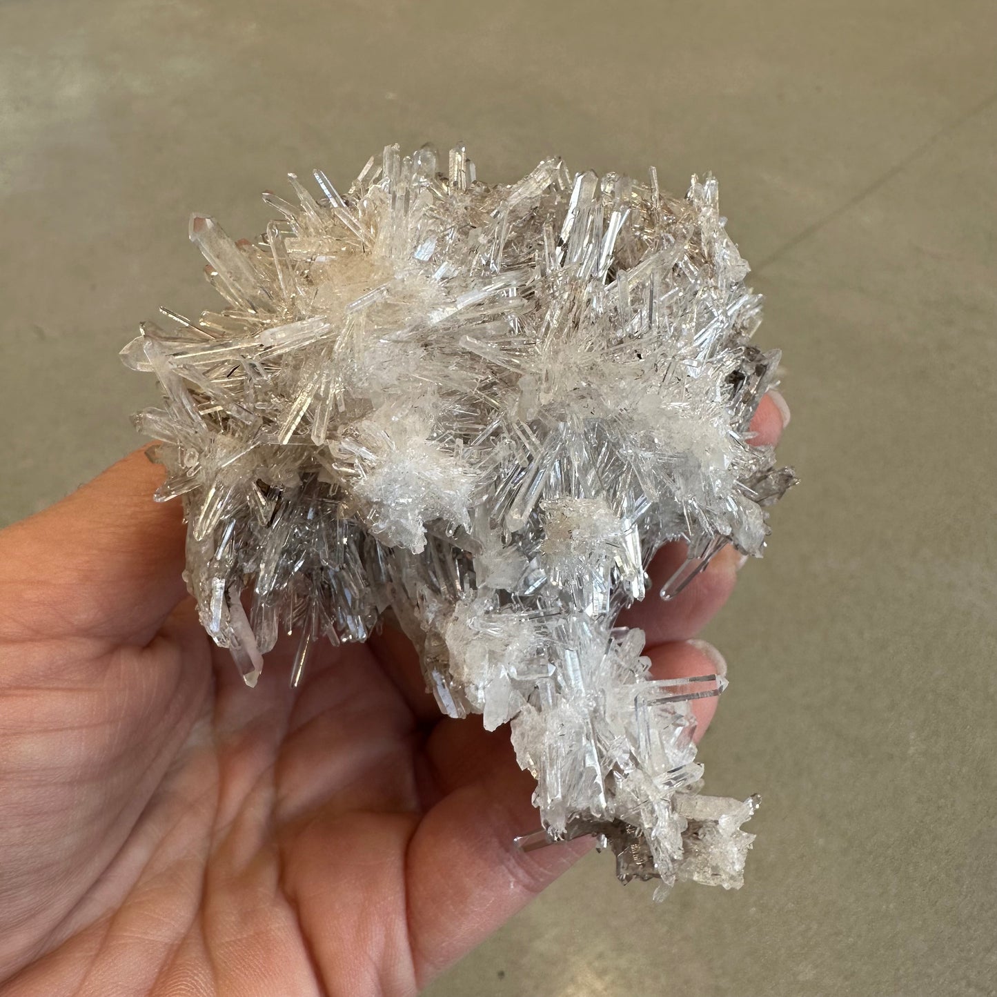 Clear Quartz Needle Cluster 180g