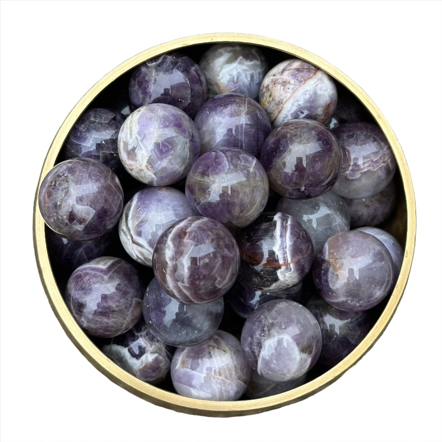 Chevron Amethyst Sphere 22MM