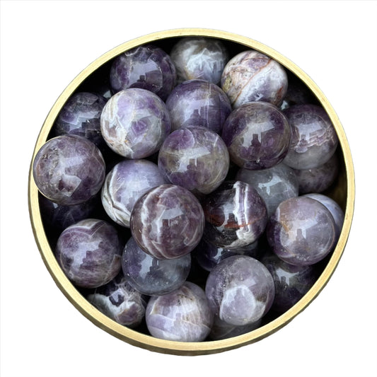 Chevron Amethyst Sphere 22MM