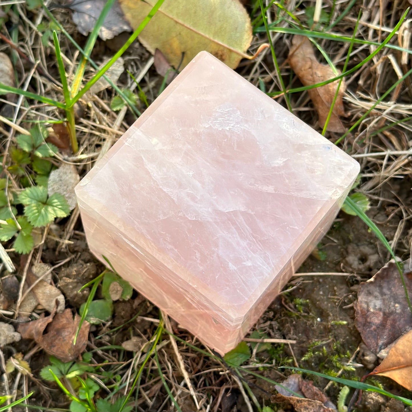 Rose Quartz Cube 594g