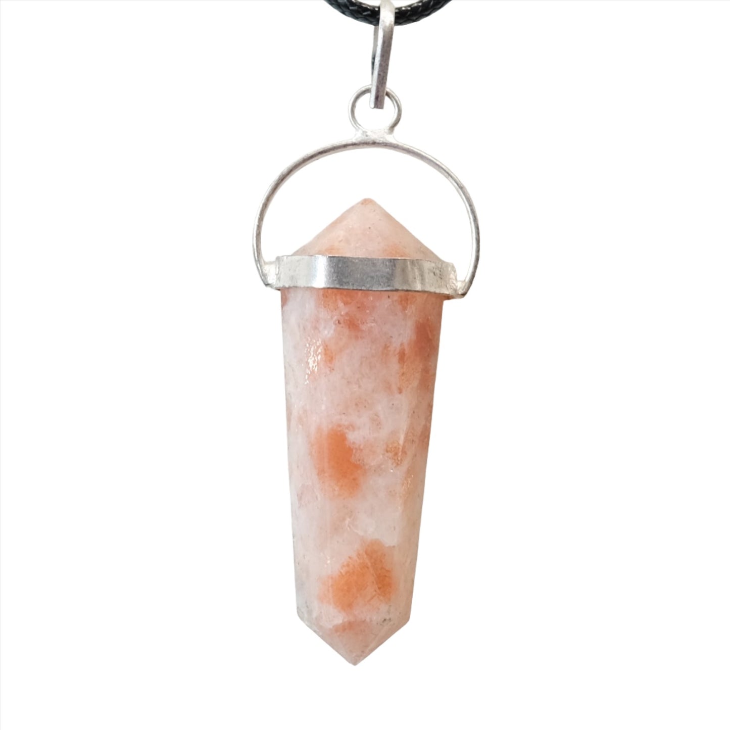 Sunstone Double Terminated Pendant Necklace