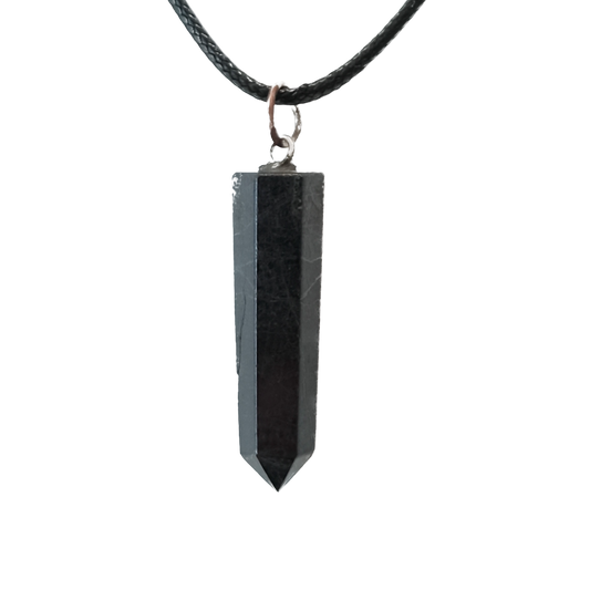 Purpurite Point Pendant Necklace - Intuition, Clarity & Transformation