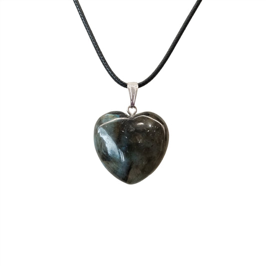 Labradorite Heart Pendant Necklace