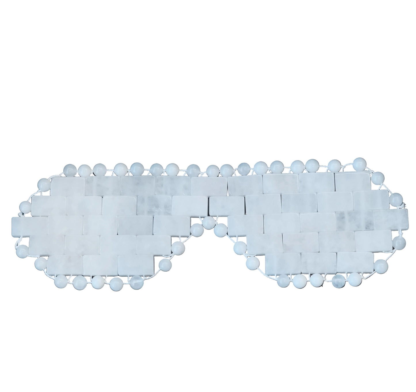 White Jade Eye Mask - Harmony, Prosperity & Well-Being
